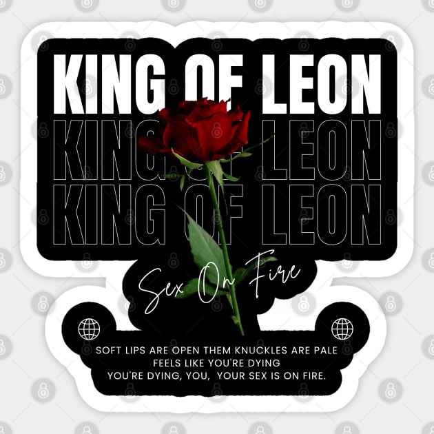 King Of Leon // Flower Sticker by TOY MACHINE 